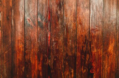 Klasik kahverengi ahşap arka plan dokusu. Eski boyalı ahşap duvar