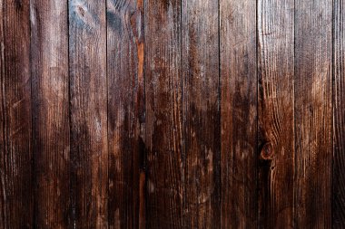 Klasik kahverengi ahşap arka plan dokusu. Eski boyalı ahşap duvar