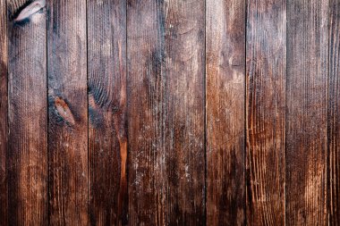 Klasik kahverengi ahşap arka plan dokusu. Eski boyalı ahşap duvar