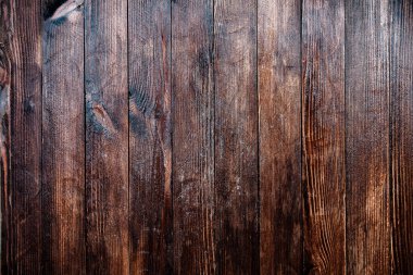 Klasik kahverengi ahşap arka plan dokusu. Eski boyalı ahşap duvar