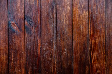 Klasik kahverengi ahşap arka plan dokusu. Eski boyalı ahşap duvar