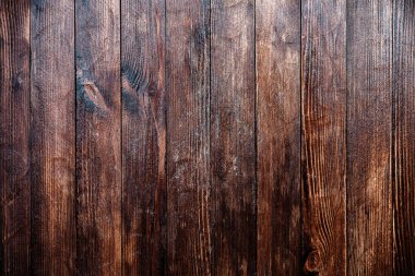 Klasik kahverengi ahşap arka plan dokusu. Eski boyalı ahşap duvar