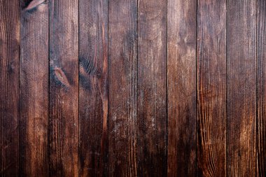 Klasik kahverengi ahşap arka plan dokusu. Eski boyalı ahşap duvar