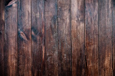 Klasik kahverengi ahşap arka plan dokusu. Eski boyalı ahşap duvar