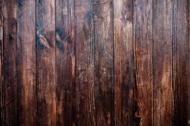 Klasik kahverengi ahşap arka plan dokusu. Eski boyalı ahşap duvar