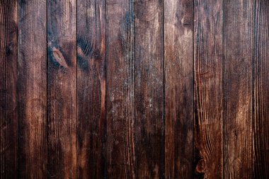 Klasik kahverengi ahşap arka plan dokusu. Eski boyalı ahşap duvar