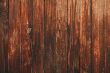 Klasik kahverengi ahşap arka plan dokusu. Eski boyalı ahşap duvar