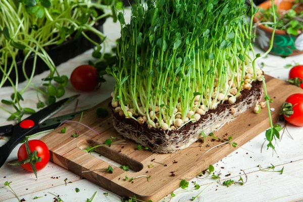 Micro greens are young vegetable greens that fall somewhere between sprouts and baby leaf vegetables. Micro greens may be eaten raw