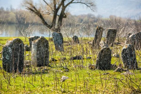 Vadul Rascov Moldova 2021 몰도바 공화국의 묘지에 묘비들 유럽에서 묘지중 — 스톡 사진