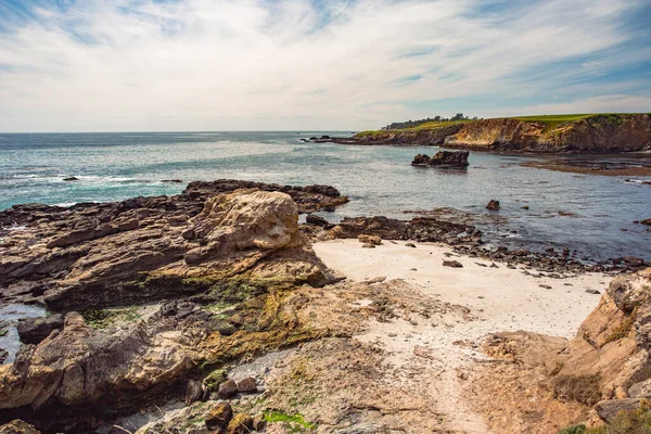 Stilla Havets Kust Staden Monterey Kalifornien Förenta Staterna Vacker Strand — Stockfoto