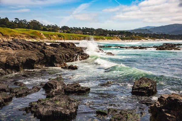 Côte Océan Pacifique Dans Ville Monterey Californie États Unis Amérique — Photo