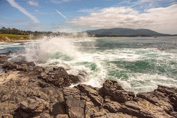 Côte Océan Pacifique Dans Ville Monterey Californie États Unis Amérique — Photo