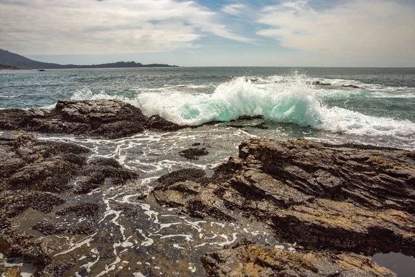Kaliforniya Nın Monterey Şehrindeki Pasifik Okyanusu Kıyısında Amerika Birleşik Devletleri — Stok fotoğraf