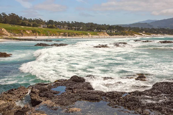 Côte Océan Pacifique Dans Ville Monterey Californie États Unis Amérique — Photo