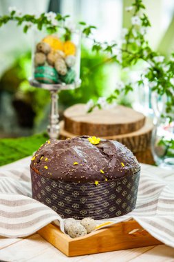 Panettone, İtalyan tatlı ekmeğidir. Taze pişmiş tatlı örülmüş ekmek. Doğu Avrupa taze pişmiş tatlı