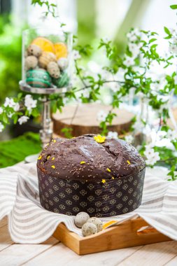 Panettone, İtalyan tatlı ekmeğidir. Taze pişmiş tatlı örülmüş ekmek. Doğu Avrupa taze pişmiş tatlı