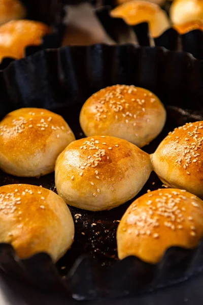 Fresh Homemade Bread Taken Wood Oven Close Rustic Whole Meal — Stock Photo, Image