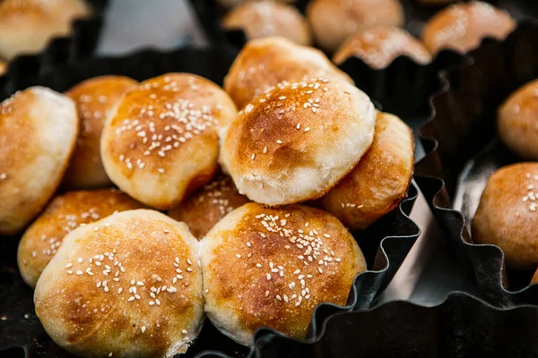 Fresh Homemade Bread Taken Wood Oven Close Rustic Whole Meal — Stock Photo, Image