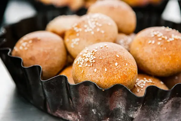 Fresh Homemade Bread Taken Wood Oven Close Rustic Whole Meal — Stock Photo, Image