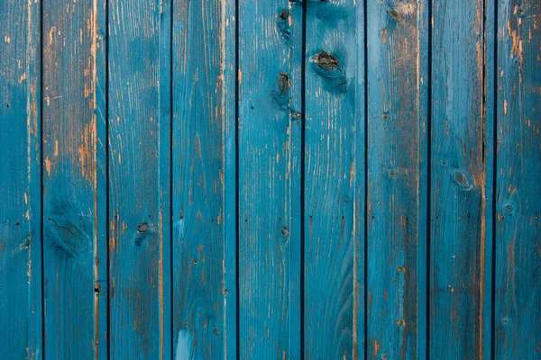 Vintage Niebieskie Drewno Tekstury Tła Węzłów Dziur Paznokci Stare Malowane — Zdjęcie stockowe