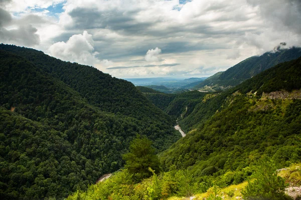 Ett Vackert Landskapsfotografi Kaukasus Bergen Georgien — Stockfoto