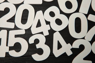 Sayıların arkaplanı veya sayıların arkaplanı.