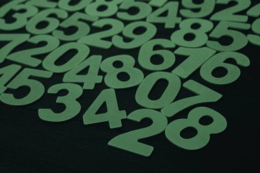 Sayıların arkaplanı veya sayıların arkaplanı.