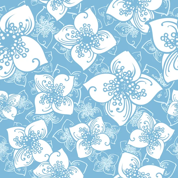 Patrón de flor de jazmín — Archivo Imágenes Vectoriales