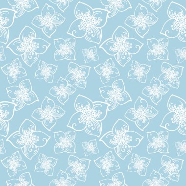 Yasemin çiçek deseni 