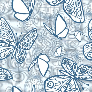 Kelebekler ile sorunsuz doku