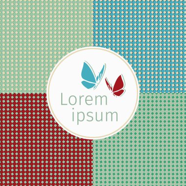 Vintage geometri desenleri