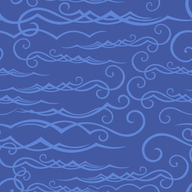 Kıvrık satırları sallayarak ile desen