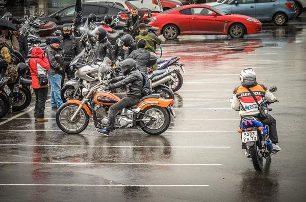 Uliyanovsk Russia 2016 Bikers Closing Motoseason 2016 Ulyanovsk Square Front — Stock Photo, Image