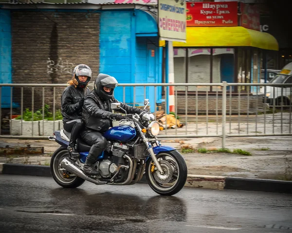 Uliyanovsk Russie 2016 Bikers Fermeture Motosaison 2016 Oulianovsk Sur Place — Photo