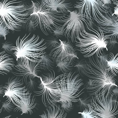 Tüy resimli soyut Desen