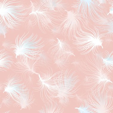 Tüy resimli soyut Desen