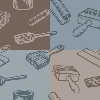 Dört sorunsuz araçlar arka planlar