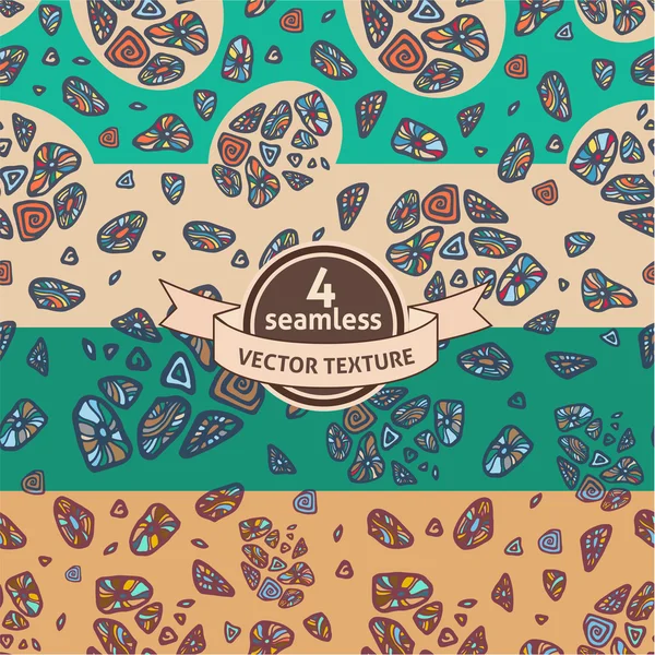 Four seamless patterns — Stock Vector