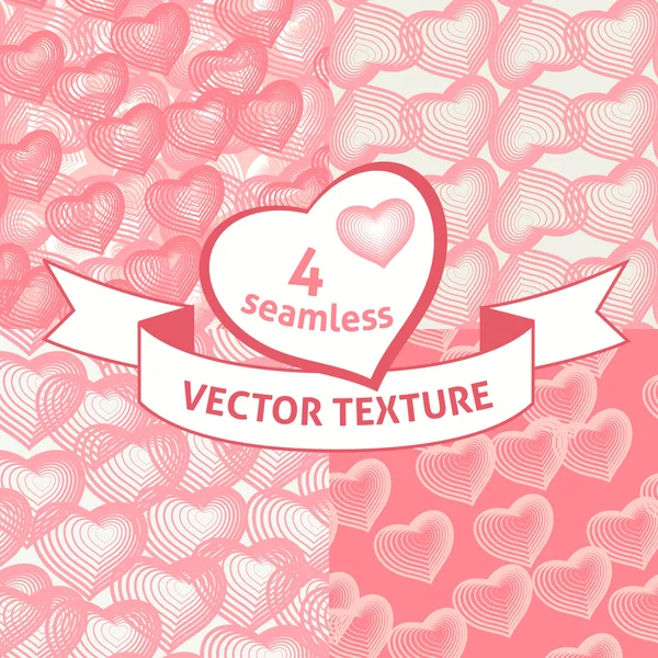 Seamless hearts pattern — Stock Vector