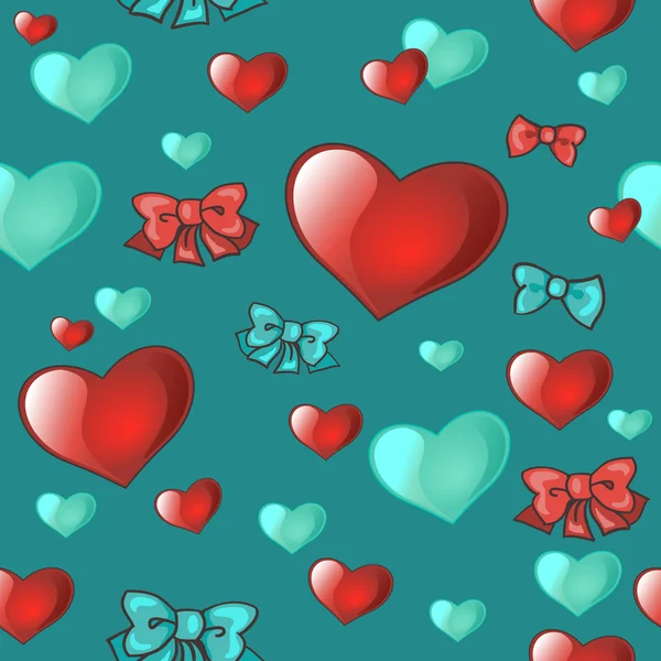 Valentine's day pattern — Stock Vector