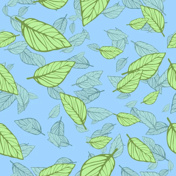 Бесшовный листовой фон — стоковый вектор