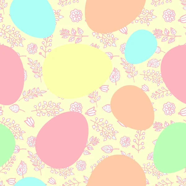 Бесшовные красочные пасхальные яйца . — стоковый вектор