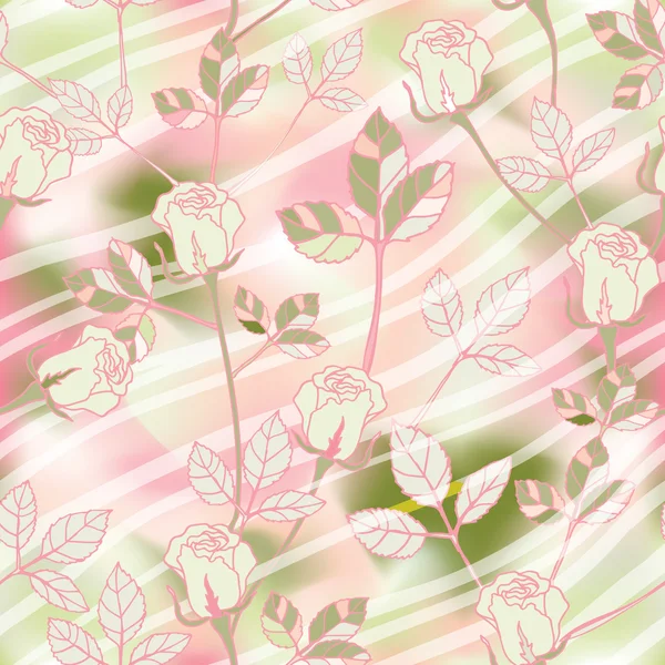 Nahtlose Textur mit Rosen. — Stockfoto