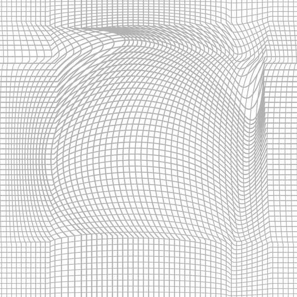 Ilusão óptica, fundo de moire, grade monocromática sem costura abstrata . —  Vetores de Stock
