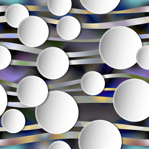 シームレスな抽象的な 3 d は白い球状の背景です。Eps10 — ストックベクタ