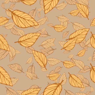 Sorunsuz vektör yapraklı doku