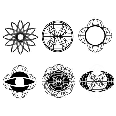 Vektör kümesi doodle çizim soyut oklar ve simgeler