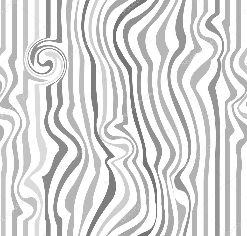 Seamless stripes pattern or background with wavy, curving distortion effect. Bending, warped lines.