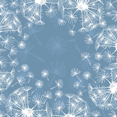 çizilmiş dandelions el