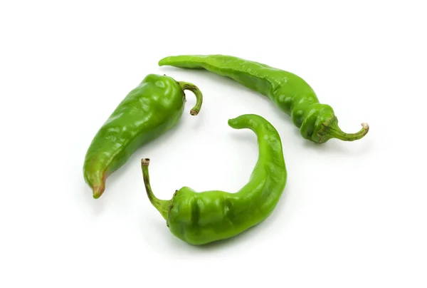 Tři hot peppers — Stock fotografie